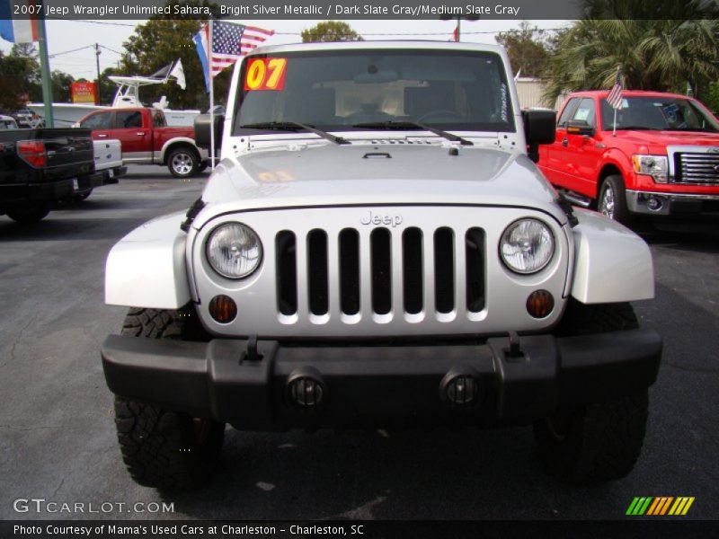 Bright Silver Metallic / Dark Slate Gray/Medium Slate Gray 2007 Jeep Wrangler Unlimited Sahara