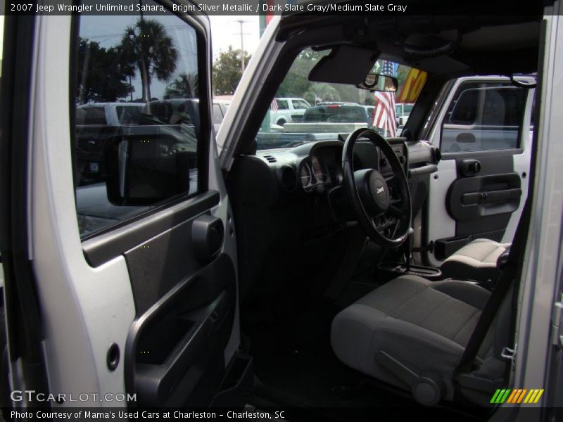 Bright Silver Metallic / Dark Slate Gray/Medium Slate Gray 2007 Jeep Wrangler Unlimited Sahara