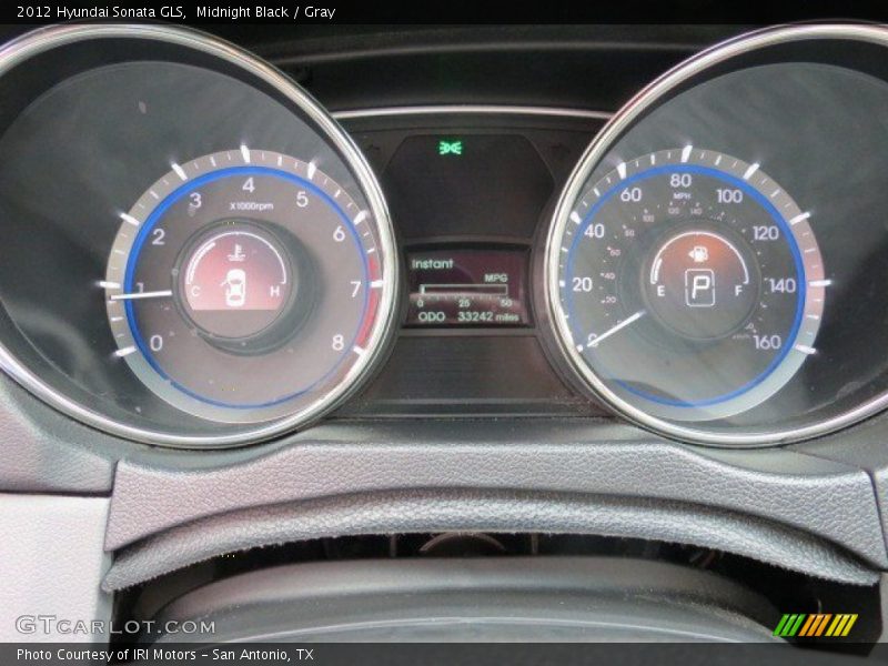 Midnight Black / Gray 2012 Hyundai Sonata GLS