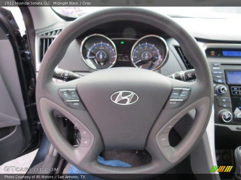 Midnight Black / Gray 2012 Hyundai Sonata GLS