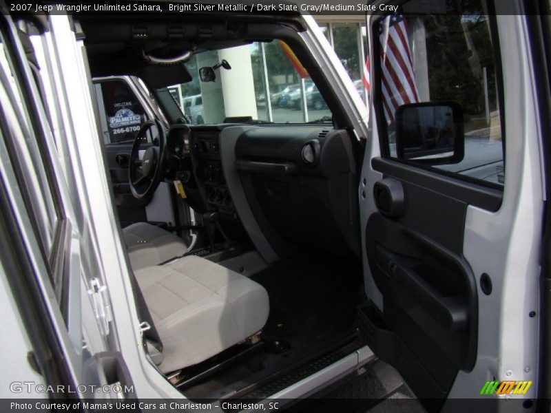 Bright Silver Metallic / Dark Slate Gray/Medium Slate Gray 2007 Jeep Wrangler Unlimited Sahara
