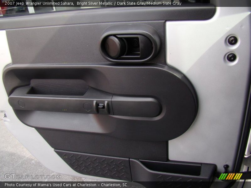 Bright Silver Metallic / Dark Slate Gray/Medium Slate Gray 2007 Jeep Wrangler Unlimited Sahara