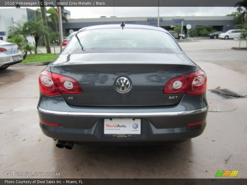 Island Grey Metallic / Black 2010 Volkswagen CC Sport