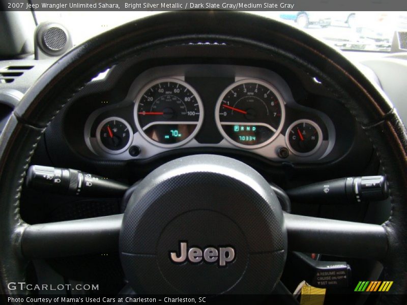 Bright Silver Metallic / Dark Slate Gray/Medium Slate Gray 2007 Jeep Wrangler Unlimited Sahara