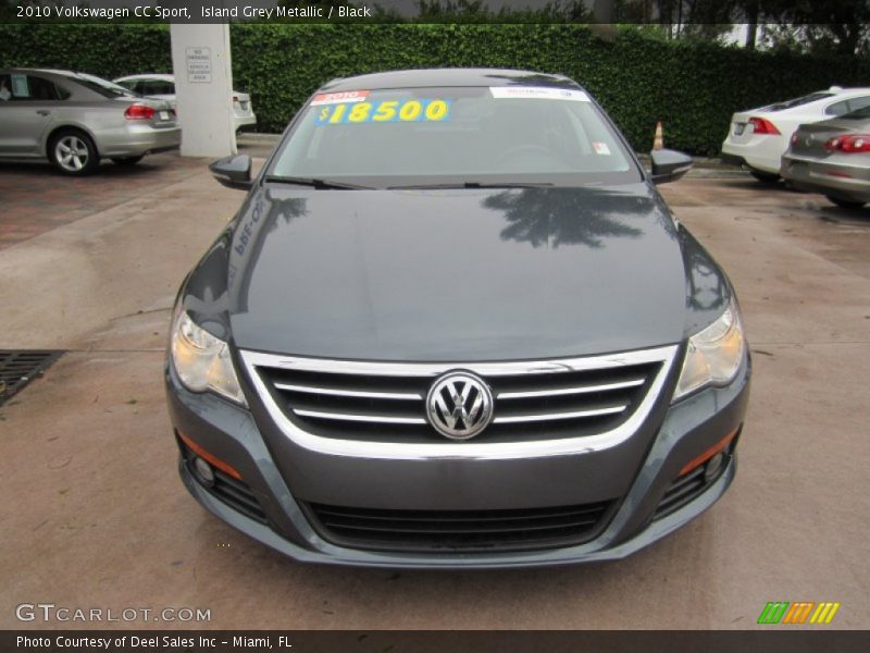 Island Grey Metallic / Black 2010 Volkswagen CC Sport