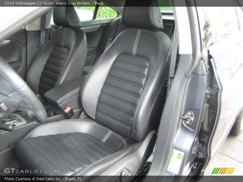 Island Grey Metallic / Black 2010 Volkswagen CC Sport