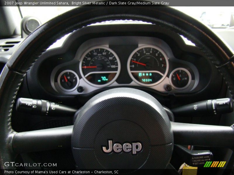 Bright Silver Metallic / Dark Slate Gray/Medium Slate Gray 2007 Jeep Wrangler Unlimited Sahara