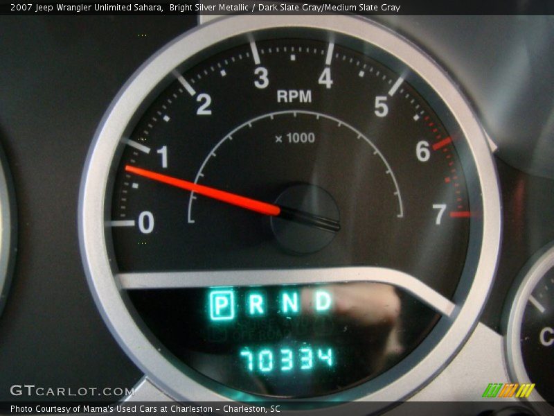 Bright Silver Metallic / Dark Slate Gray/Medium Slate Gray 2007 Jeep Wrangler Unlimited Sahara