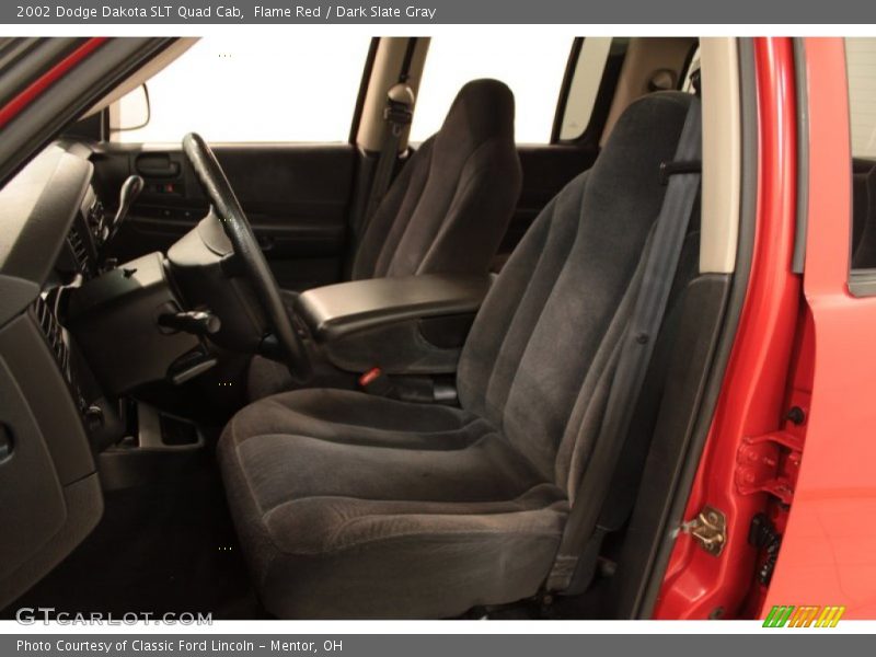 Flame Red / Dark Slate Gray 2002 Dodge Dakota SLT Quad Cab