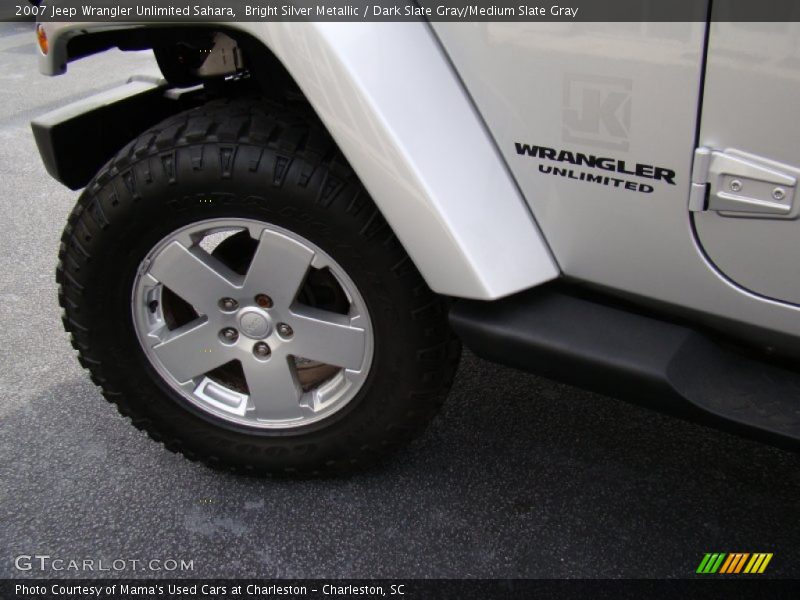 Bright Silver Metallic / Dark Slate Gray/Medium Slate Gray 2007 Jeep Wrangler Unlimited Sahara