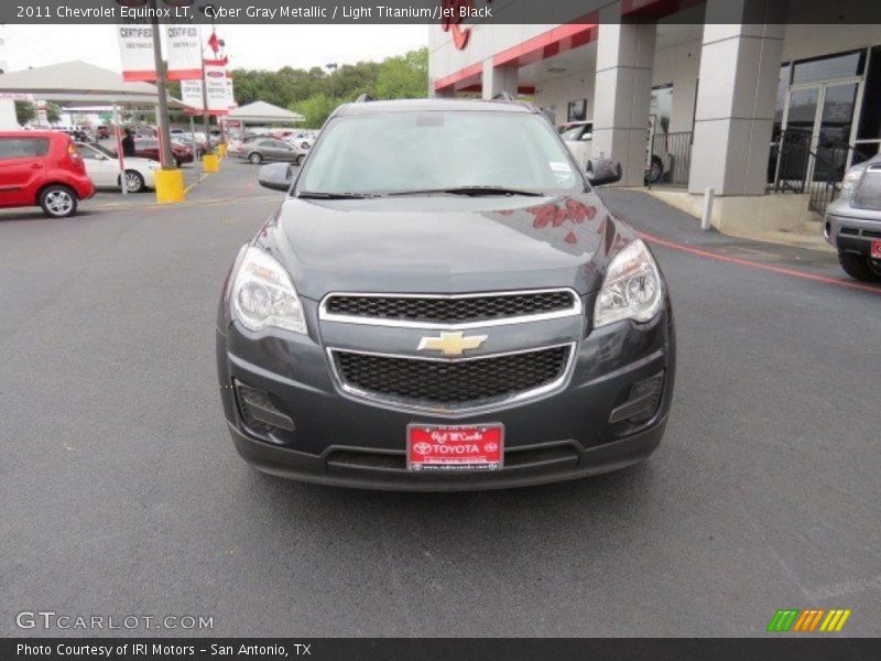 Cyber Gray Metallic / Light Titanium/Jet Black 2011 Chevrolet Equinox LT