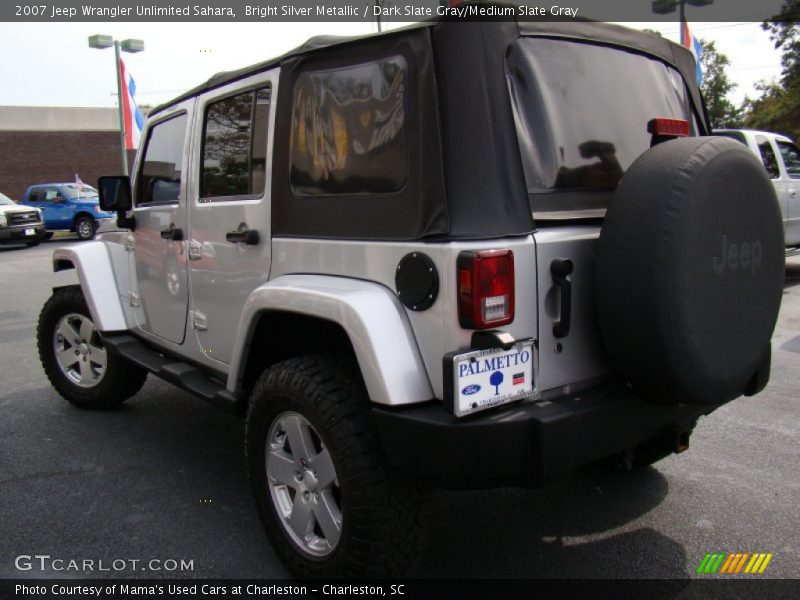 Bright Silver Metallic / Dark Slate Gray/Medium Slate Gray 2007 Jeep Wrangler Unlimited Sahara