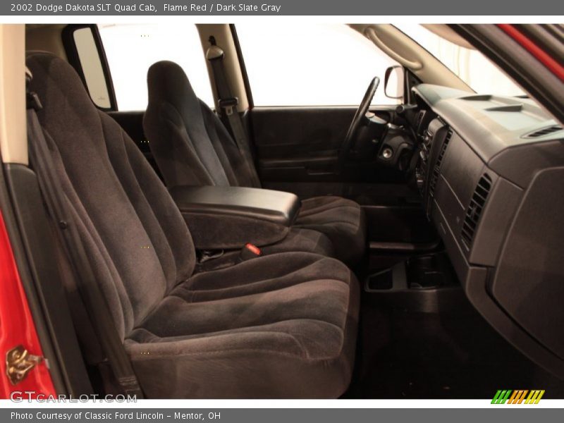 Flame Red / Dark Slate Gray 2002 Dodge Dakota SLT Quad Cab