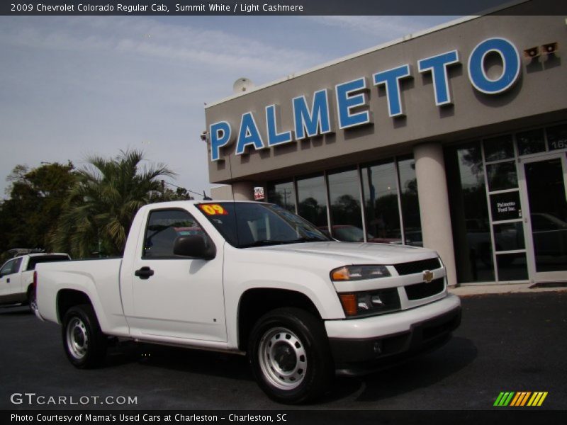 Summit White / Light Cashmere 2009 Chevrolet Colorado Regular Cab