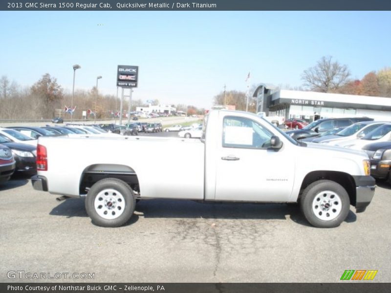 Quicksilver Metallic / Dark Titanium 2013 GMC Sierra 1500 Regular Cab