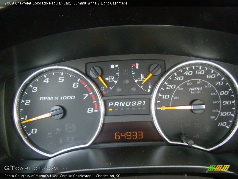 Summit White / Light Cashmere 2009 Chevrolet Colorado Regular Cab