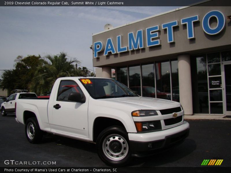 Summit White / Light Cashmere 2009 Chevrolet Colorado Regular Cab