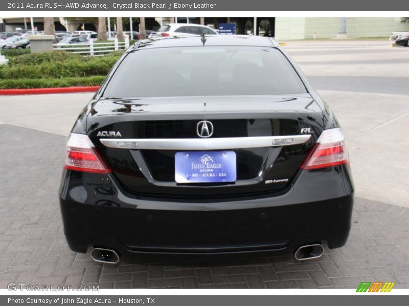 Crystal Black Pearl / Ebony Leather 2011 Acura RL SH-AWD Advance