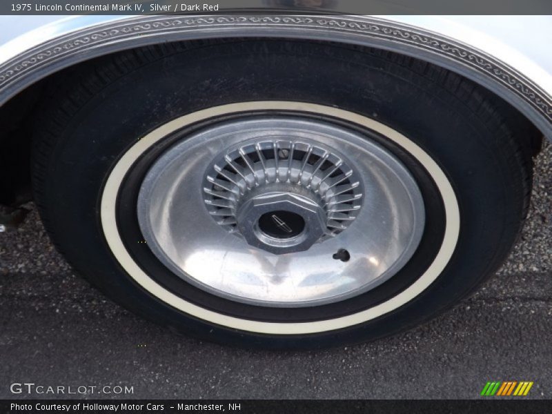 Silver / Dark Red 1975 Lincoln Continental Mark IV