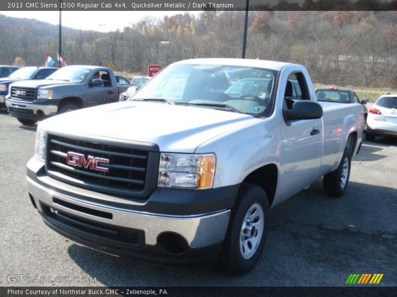Quicksilver Metallic / Dark Titanium 2013 GMC Sierra 1500 Regular Cab 4x4