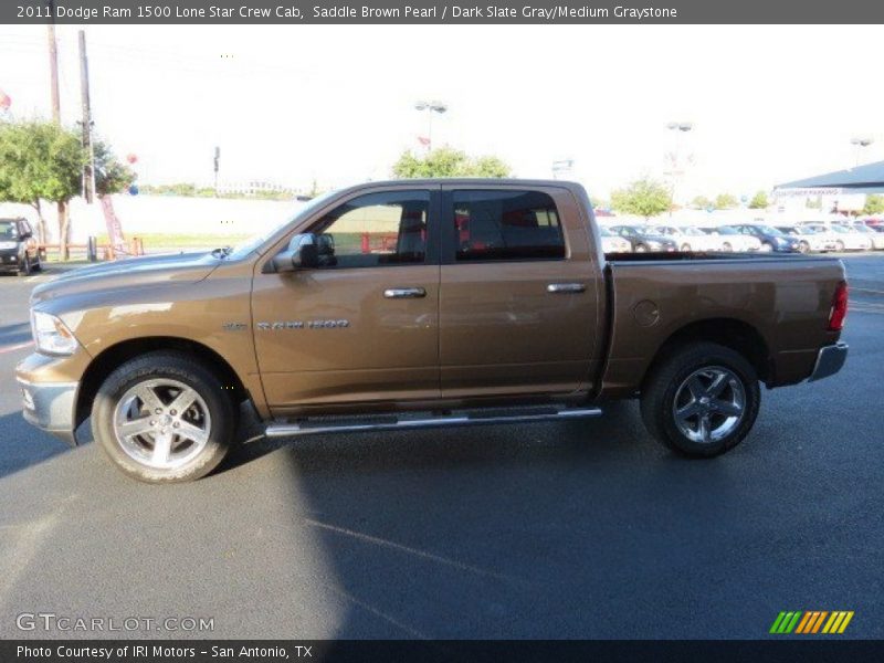 Saddle Brown Pearl / Dark Slate Gray/Medium Graystone 2011 Dodge Ram 1500 Lone Star Crew Cab