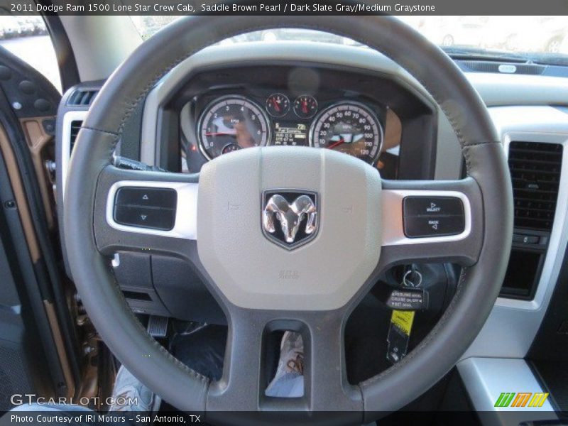 Saddle Brown Pearl / Dark Slate Gray/Medium Graystone 2011 Dodge Ram 1500 Lone Star Crew Cab