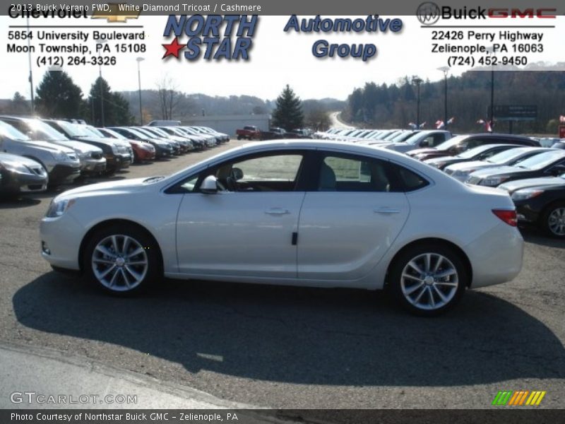 White Diamond Tricoat / Cashmere 2013 Buick Verano FWD