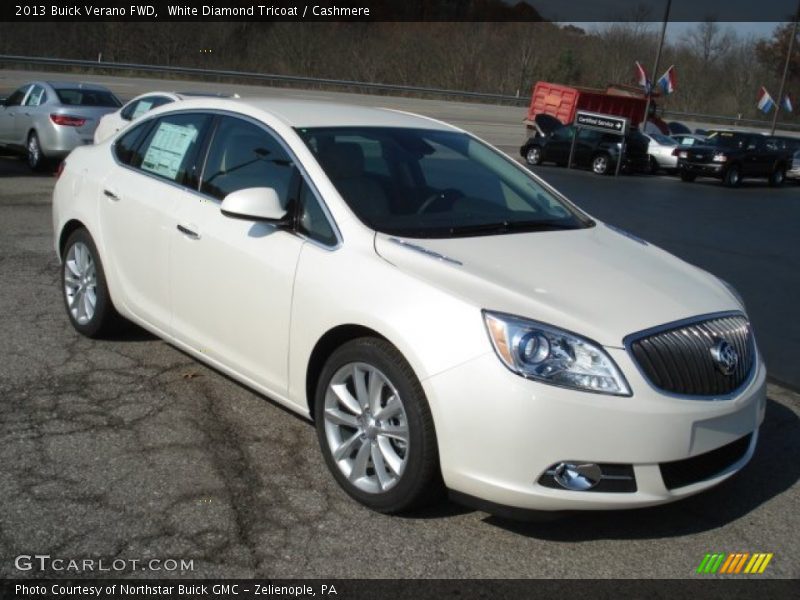 White Diamond Tricoat / Cashmere 2013 Buick Verano FWD