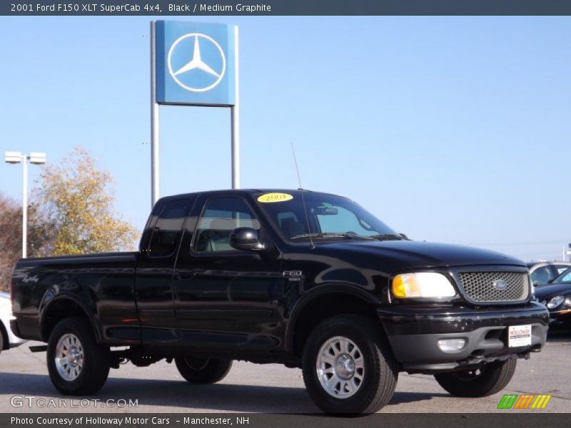 Black / Medium Graphite 2001 Ford F150 XLT SuperCab 4x4