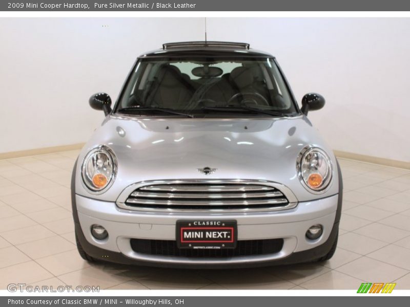 Pure Silver Metallic / Black Leather 2009 Mini Cooper Hardtop