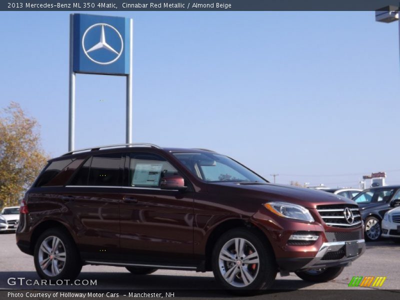 Cinnabar Red Metallic / Almond Beige 2013 Mercedes-Benz ML 350 4Matic