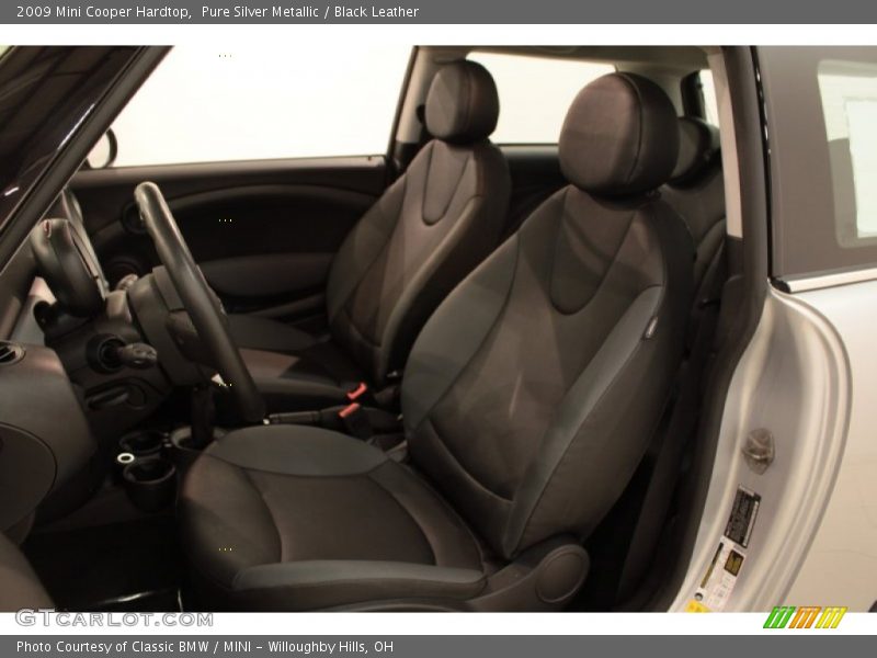 Pure Silver Metallic / Black Leather 2009 Mini Cooper Hardtop