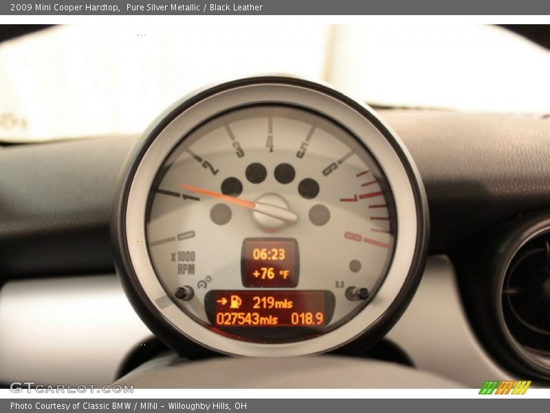 Pure Silver Metallic / Black Leather 2009 Mini Cooper Hardtop