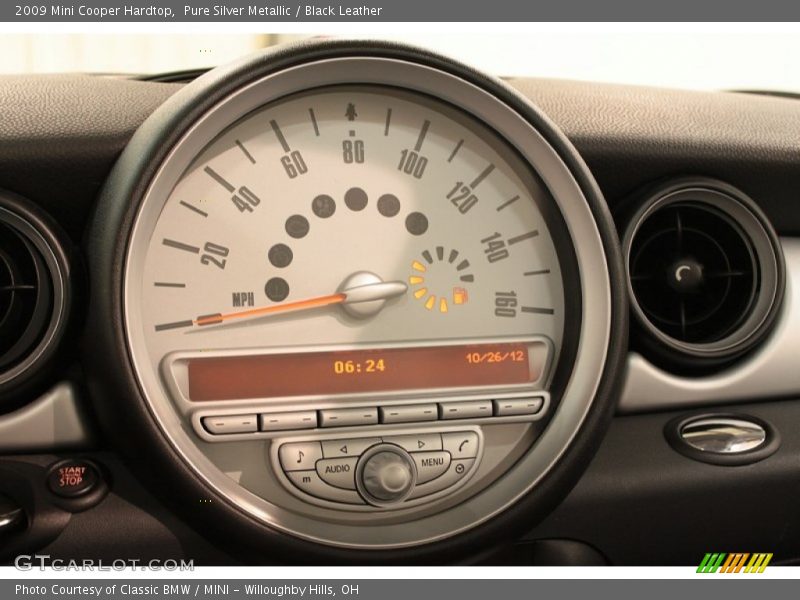 Pure Silver Metallic / Black Leather 2009 Mini Cooper Hardtop