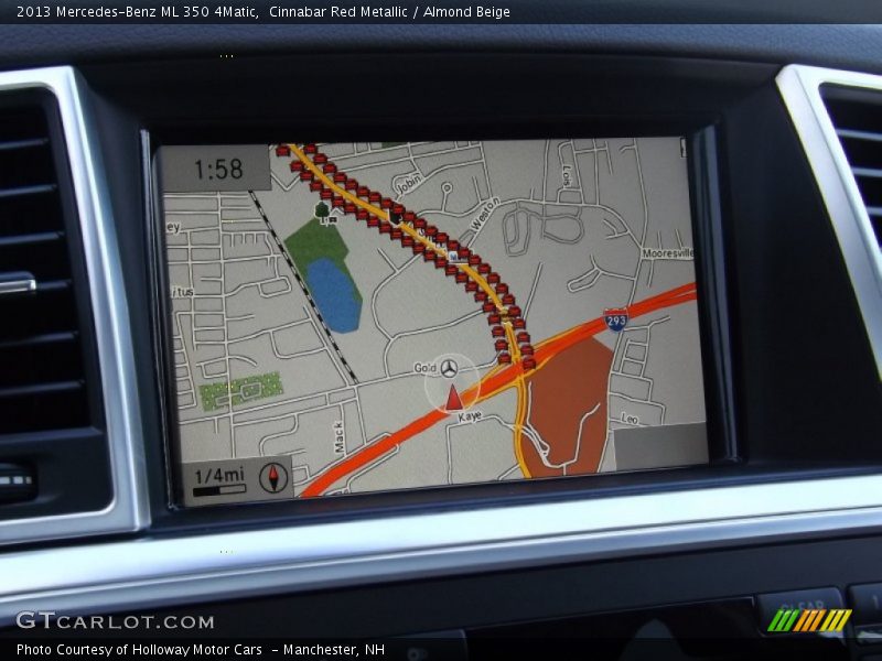 Cinnabar Red Metallic / Almond Beige 2013 Mercedes-Benz ML 350 4Matic