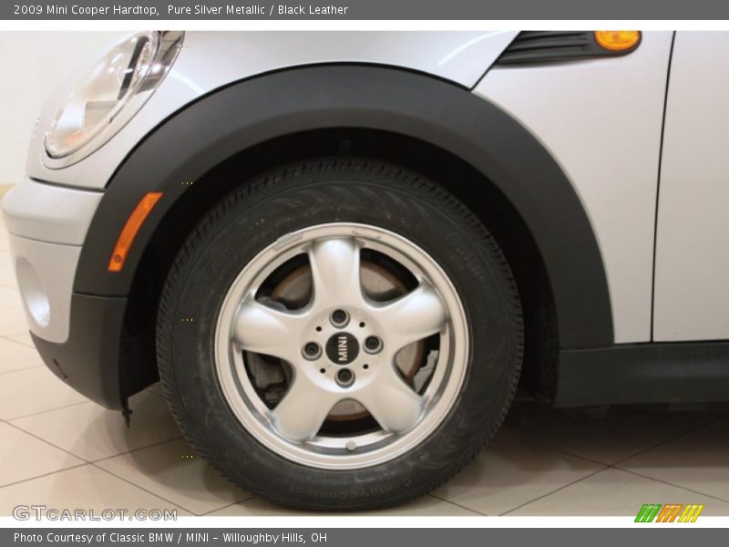 Pure Silver Metallic / Black Leather 2009 Mini Cooper Hardtop