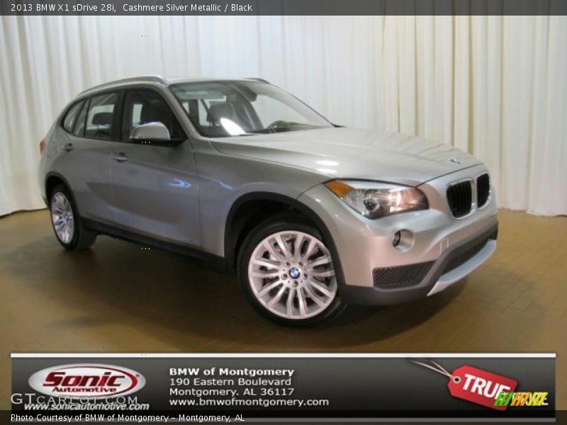 Cashmere Silver Metallic / Black 2013 BMW X1 sDrive 28i