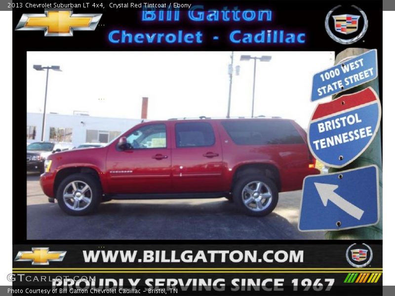 Crystal Red Tintcoat / Ebony 2013 Chevrolet Suburban LT 4x4