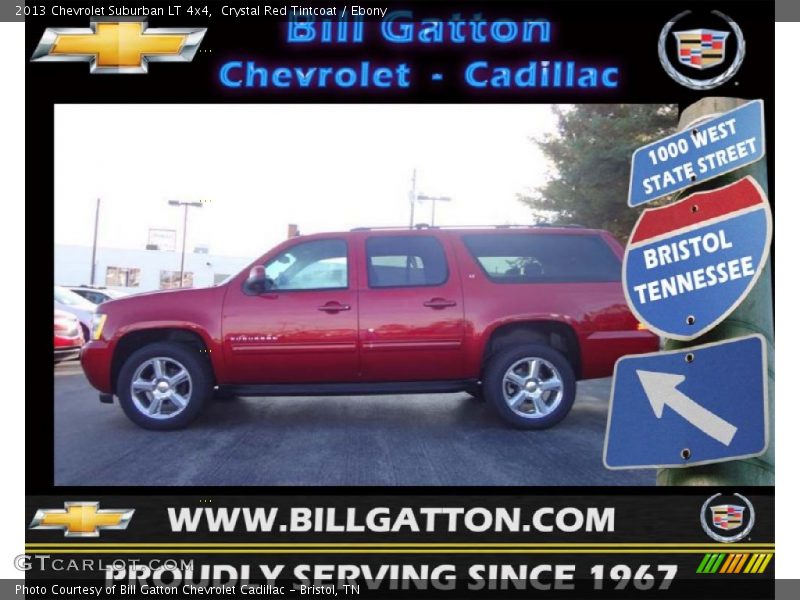 Crystal Red Tintcoat / Ebony 2013 Chevrolet Suburban LT 4x4