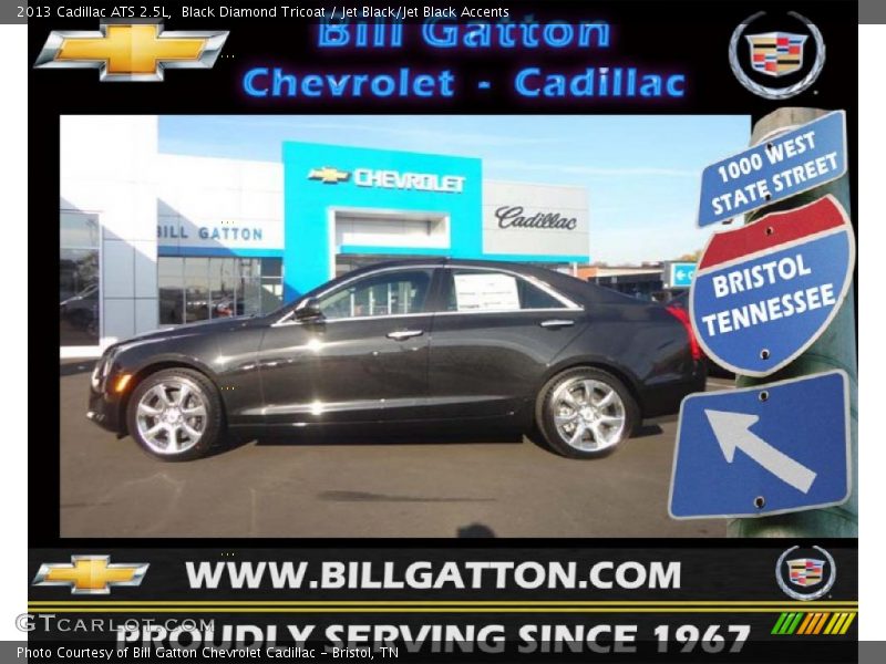 Black Diamond Tricoat / Jet Black/Jet Black Accents 2013 Cadillac ATS 2.5L