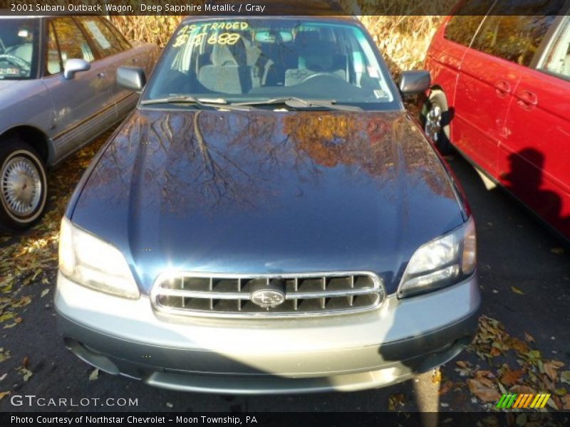 Deep Sapphire Metallic / Gray 2001 Subaru Outback Wagon