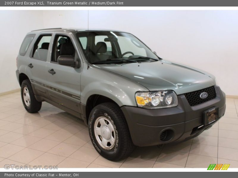 Titanium Green Metallic / Medium/Dark Flint 2007 Ford Escape XLS