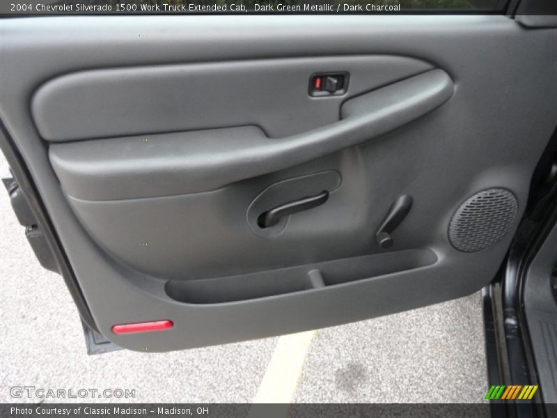 Dark Green Metallic / Dark Charcoal 2004 Chevrolet Silverado 1500 Work Truck Extended Cab