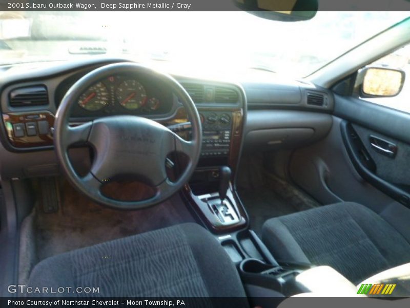 Deep Sapphire Metallic / Gray 2001 Subaru Outback Wagon
