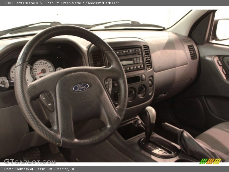 Titanium Green Metallic / Medium/Dark Flint 2007 Ford Escape XLS