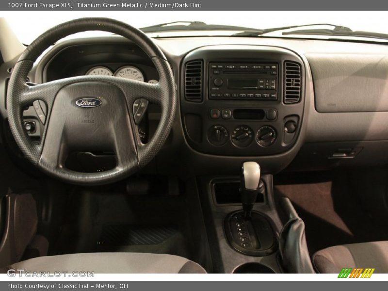 Titanium Green Metallic / Medium/Dark Flint 2007 Ford Escape XLS