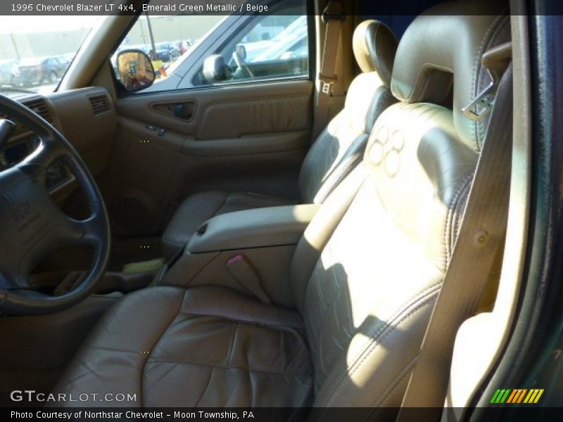 Emerald Green Metallic / Beige 1996 Chevrolet Blazer LT 4x4