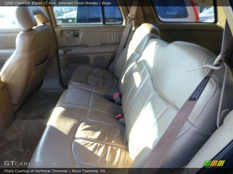 Emerald Green Metallic / Beige 1996 Chevrolet Blazer LT 4x4