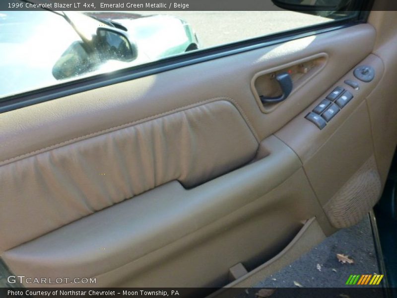 Emerald Green Metallic / Beige 1996 Chevrolet Blazer LT 4x4