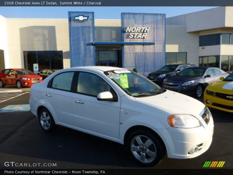 Summit White / Charcoal 2008 Chevrolet Aveo LT Sedan